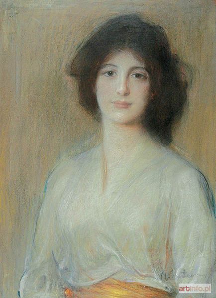 AXENTOWICZ Teodor | Portret dziewczyny - córki artysty