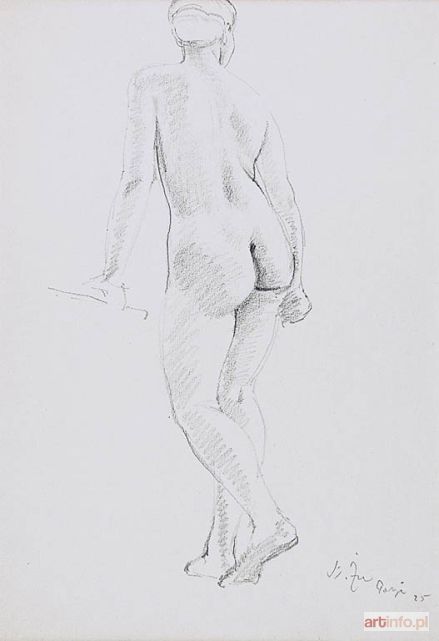 ŻURAWSKI Stanisław | Akt stojącej kobiety, 1925