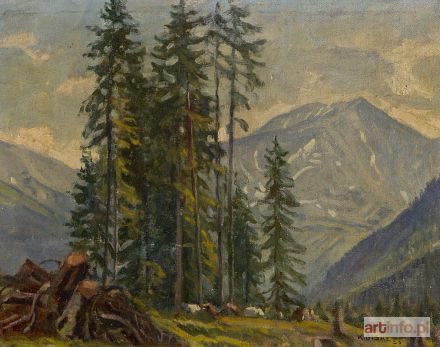 BISKE Karol | WIDOK NA KOSZYSTĄ W TATRACH, 1923