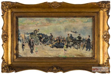CYBULSKI Tadeusz | Targ węglowy nad Wisłą, 1923