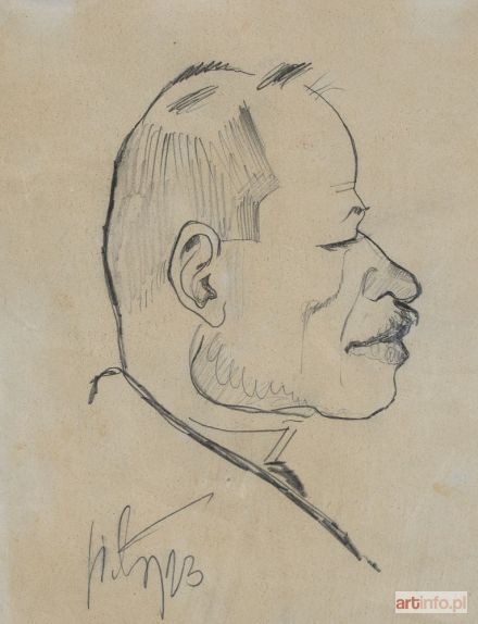 SICHULSKI Kazimierz | KARYKATURA JANA PTAŚNIKA, 1923