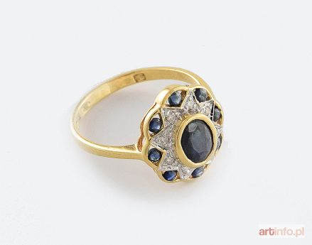 Pierścionek z szafirami