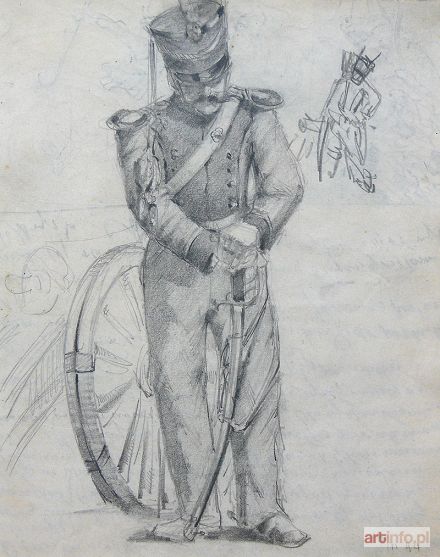 KAMOCKI Stanisław | Stary wiarus - studium artylerzysty, 1894 r.
