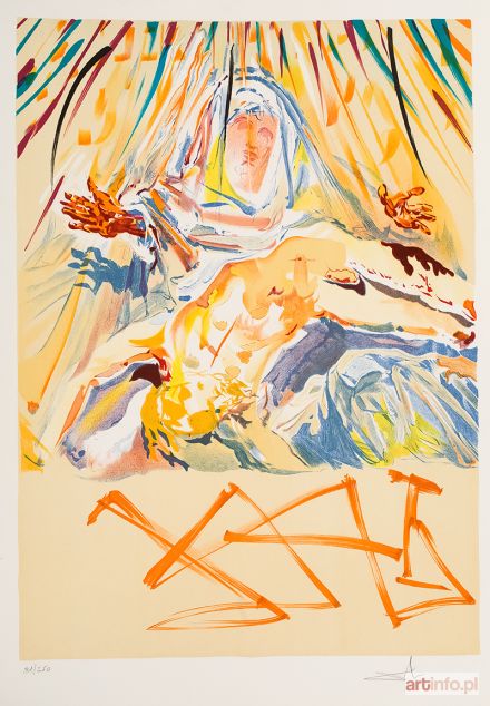 DALI Salvador | Czarna Madonna, z cyklu Witraże, 1975