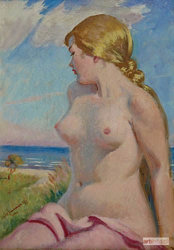 ŻURAWSKI Stanisław | Akt kobiety na tle pejzażu