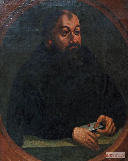 MALARZ NIEOKREŚLONY XVI/XVII w. | Portret mężczyzny z listem