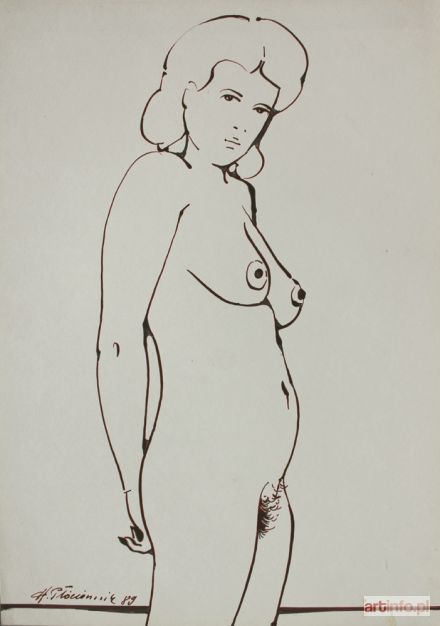 PŁÓCIENNIK Henryk | Akt stojący (1989)