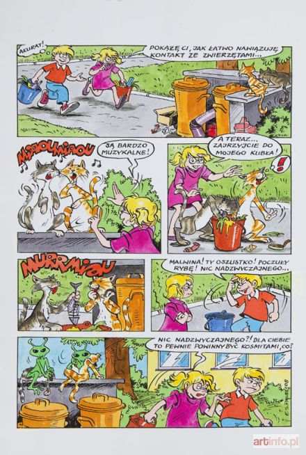 PAWEL Szarlota | Kubuś i Malwina - Niedowiarek, plansza komiksowa, 2008 r.
