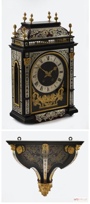 Zegar szafkowy typu religieuse, z konsolą