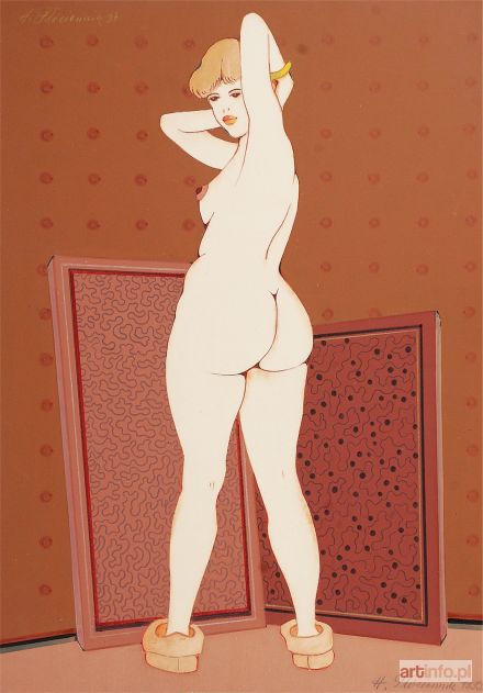 PŁÓCIENNIK Henryk | Akt stojącej kobiety, 1999