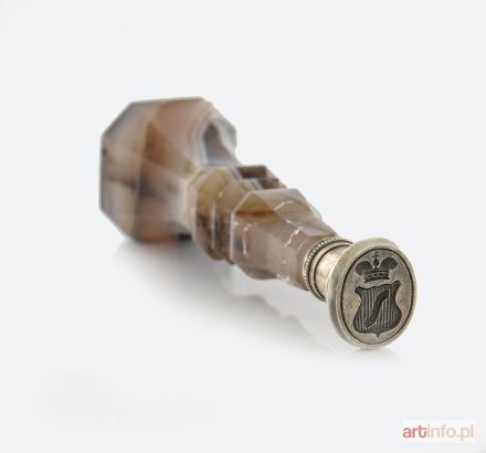 Tłok pieczętny z herbem Szreniawa książąt Lubomirskich