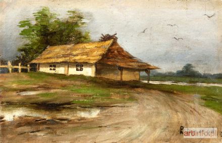 BIESZCZAD Seweryn | CHATA NAD RZEKĄ, przed 1900