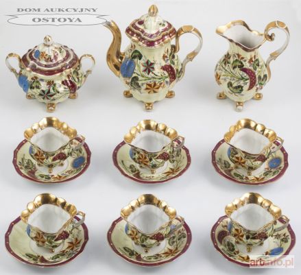 SERWIS DO KAWY, Czechy, Kaltenhof (Oblanov), Franz Peter, 1867 – 1890