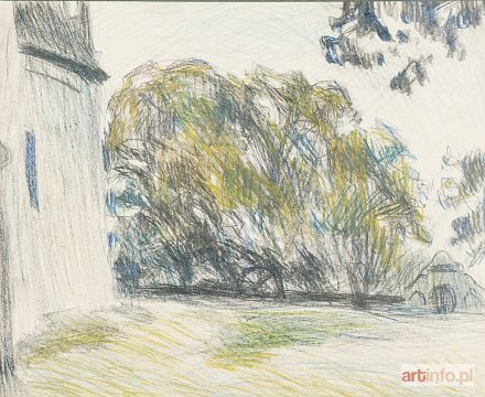 KAMOCKI Stanisław | Przed wiejskim kościółkiem, ok. 1908