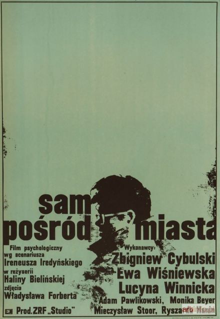 ŚWIERZY Waldemar | Plakat do filmu SAM POŚRÓD MIASTA, 1965
