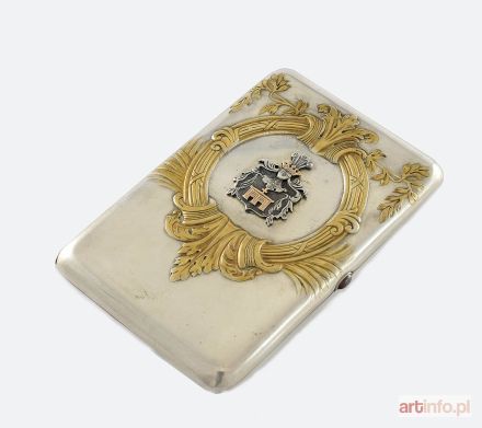 Papierośnica z herbem Radwan