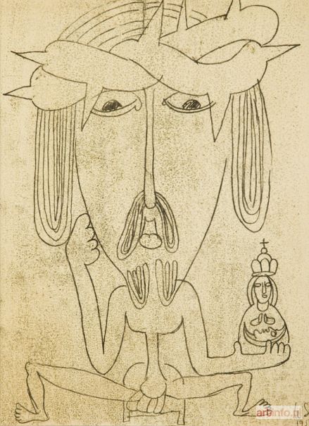 ŚLIWIŃSKI Leon | Chrystus w koronie cierniowej, 1958 r.