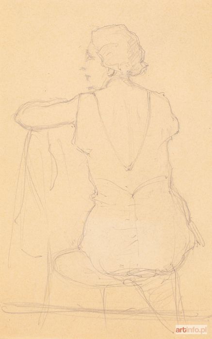 SAWICZEWSKI Stanisław | Kobieta siedząca tyłem na krześle