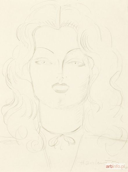 BERLEWI Henryk | Portret kobiety, 1950 r.
