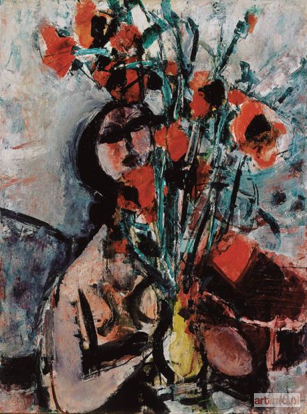 MENKES Zygmunt Józef (Sigmund, Sigmond) | Dziewczyna z makami, ok. 1950