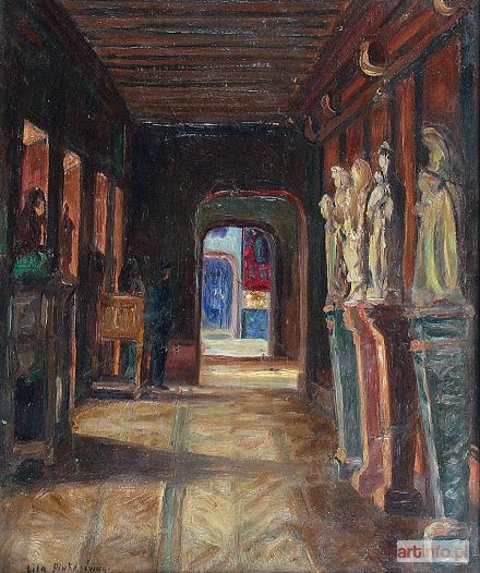 PINKAS Henryka Lila | Wnętrze Luwru, 1925