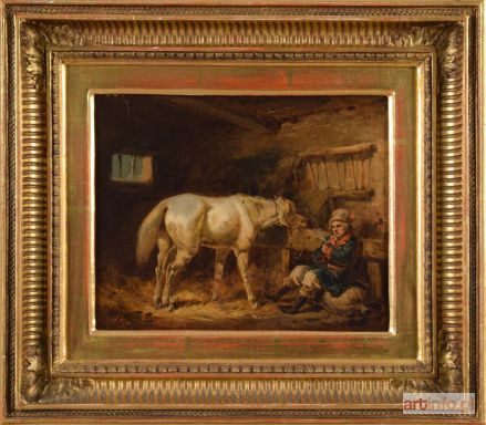 PILLATI Henryk | W stajni, 1862?