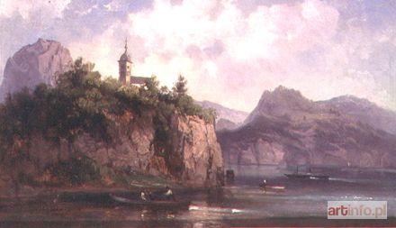 PÜTTNER Josef Carl | Jezioro wśród skał