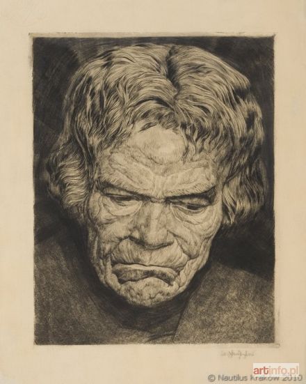 SKOCZYLAS Władysław | Głowa starego górala, 1918