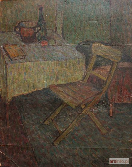 KRAWCZYK Jerzy | Wnętrze z krzesłem (1947)
