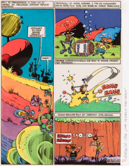 BARANOWSKI Tadeusz | Skąd się bierze woda sodowa, plansza komiksowa, 1978 r.