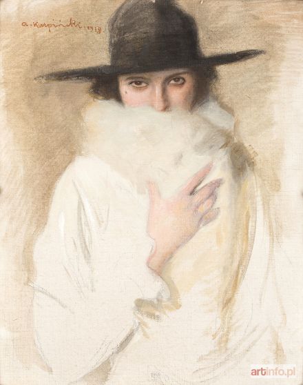 KARPIŃSKI Alfons | DAMA W KAPELUSZU, 1918