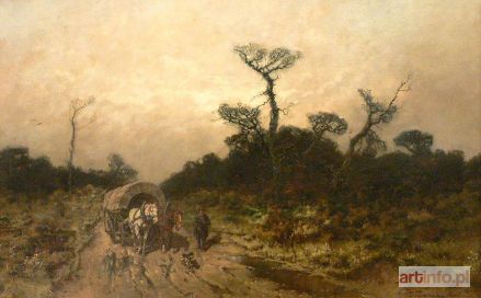 THOMASSIN Desire | Droga z zaprzęgiem konnym, 1904 r.